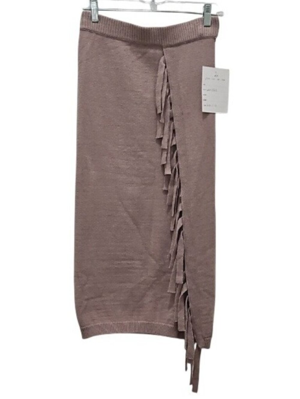 Line & Dot Sweater Knit Fringe Midi Skirt Small New Women's Western Cowgirl